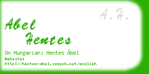 abel hentes business card